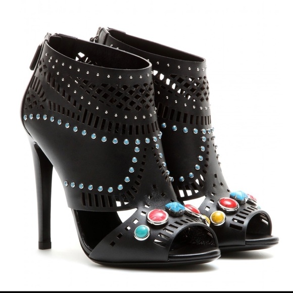 🔥❤️Host Pick🔥❤️Gucci Black Open-Toe Booties - Picture 1 of 5